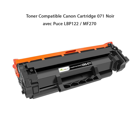Toner Compatible Canon Cartridge 071 Noir avec Puce (LBP122 / MF270)