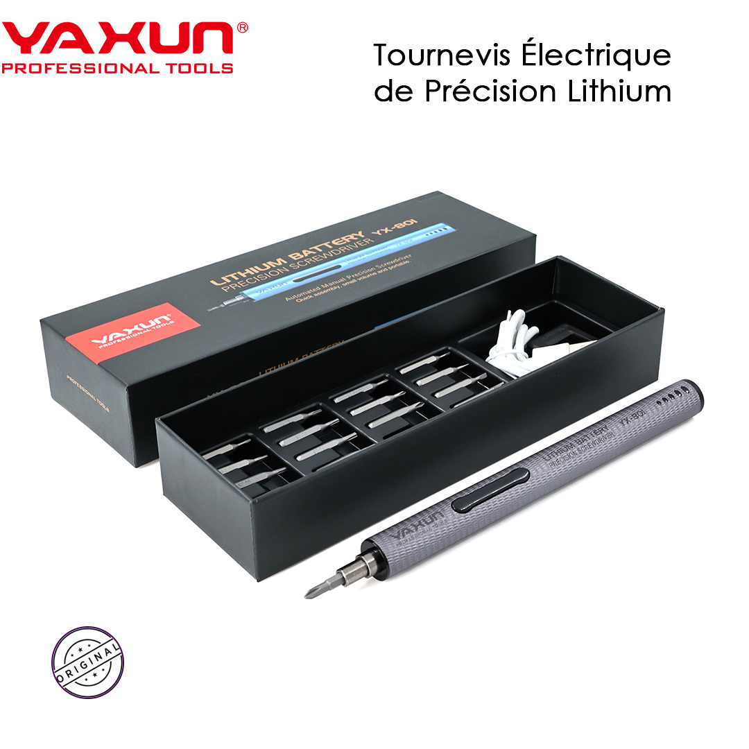 YAXUN YX-801 - Tournevis Électrique de Précision Lithium