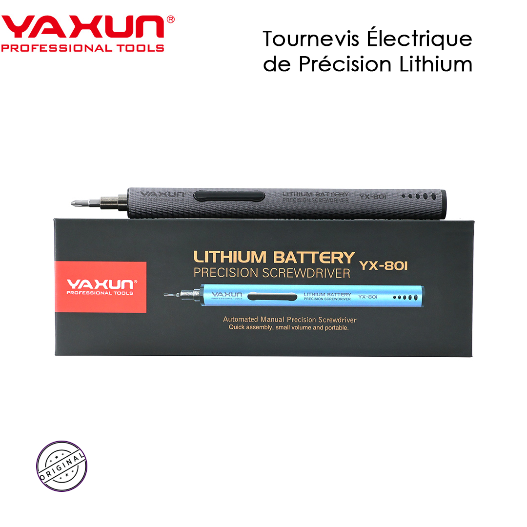 YAXUN YX-801 - Tournevis Électrique de Précision Lithium