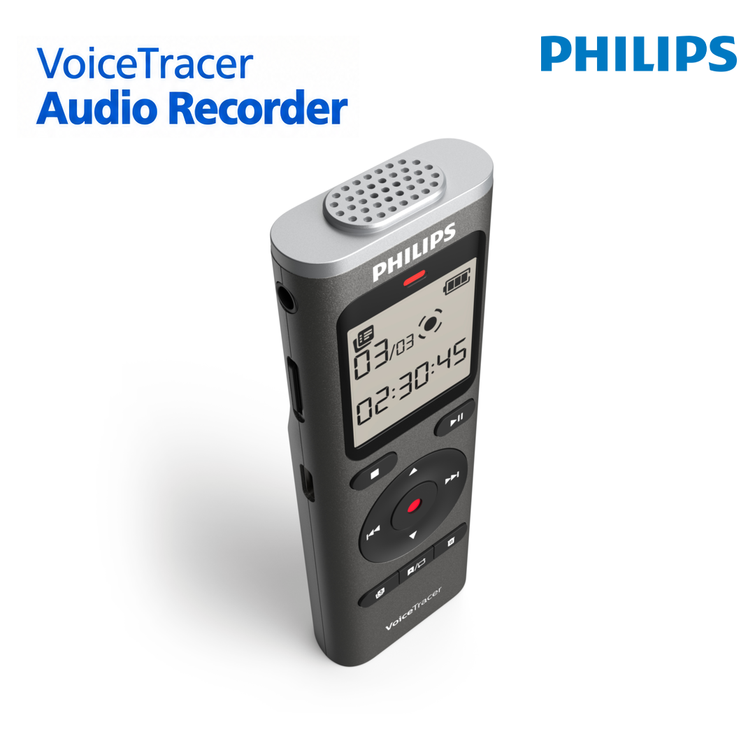 Philips DVT1170 - Enregistreur Vocal Numérique avec Microphone 360°
