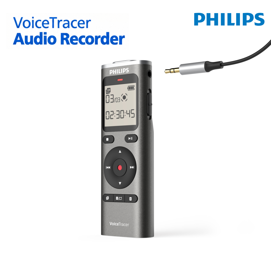 Philips DVT1170 - Enregistreur Vocal Numérique avec Microphone 360°