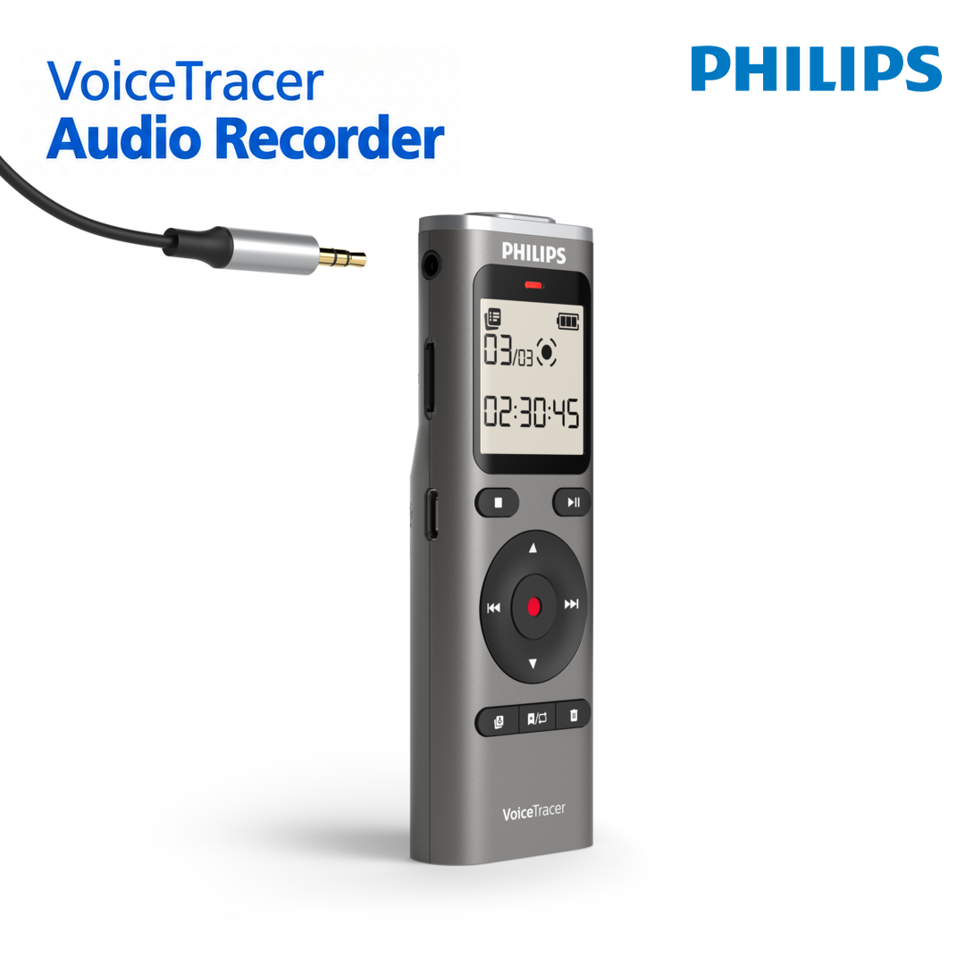 Philips DVT1170 - Enregistreur Vocal Numérique avec Microphone 360°