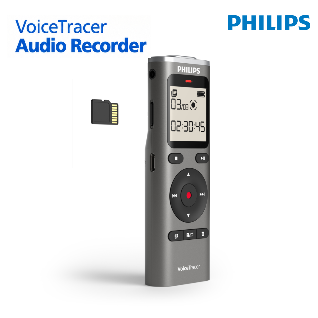 Philips DVT1170 - Enregistreur Vocal Numérique avec Microphone 360°
