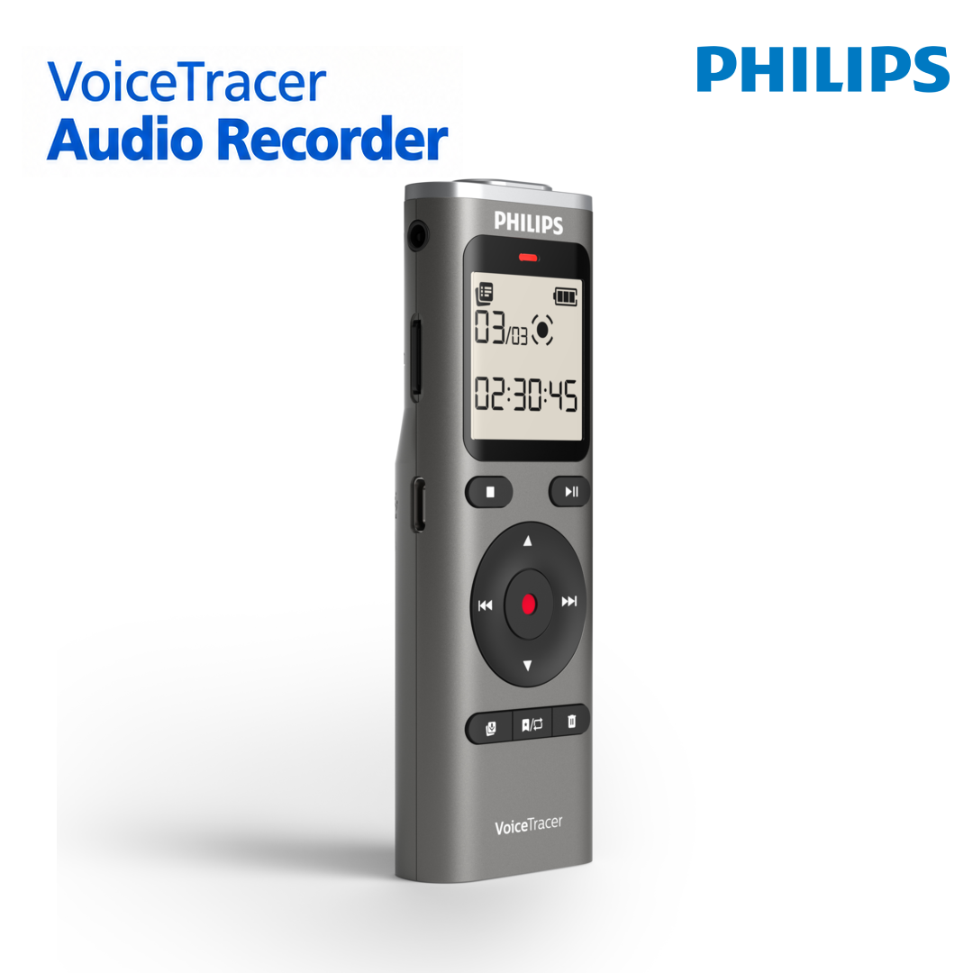 Philips DVT1170 - Enregistreur Vocal Numérique avec Microphone 360°