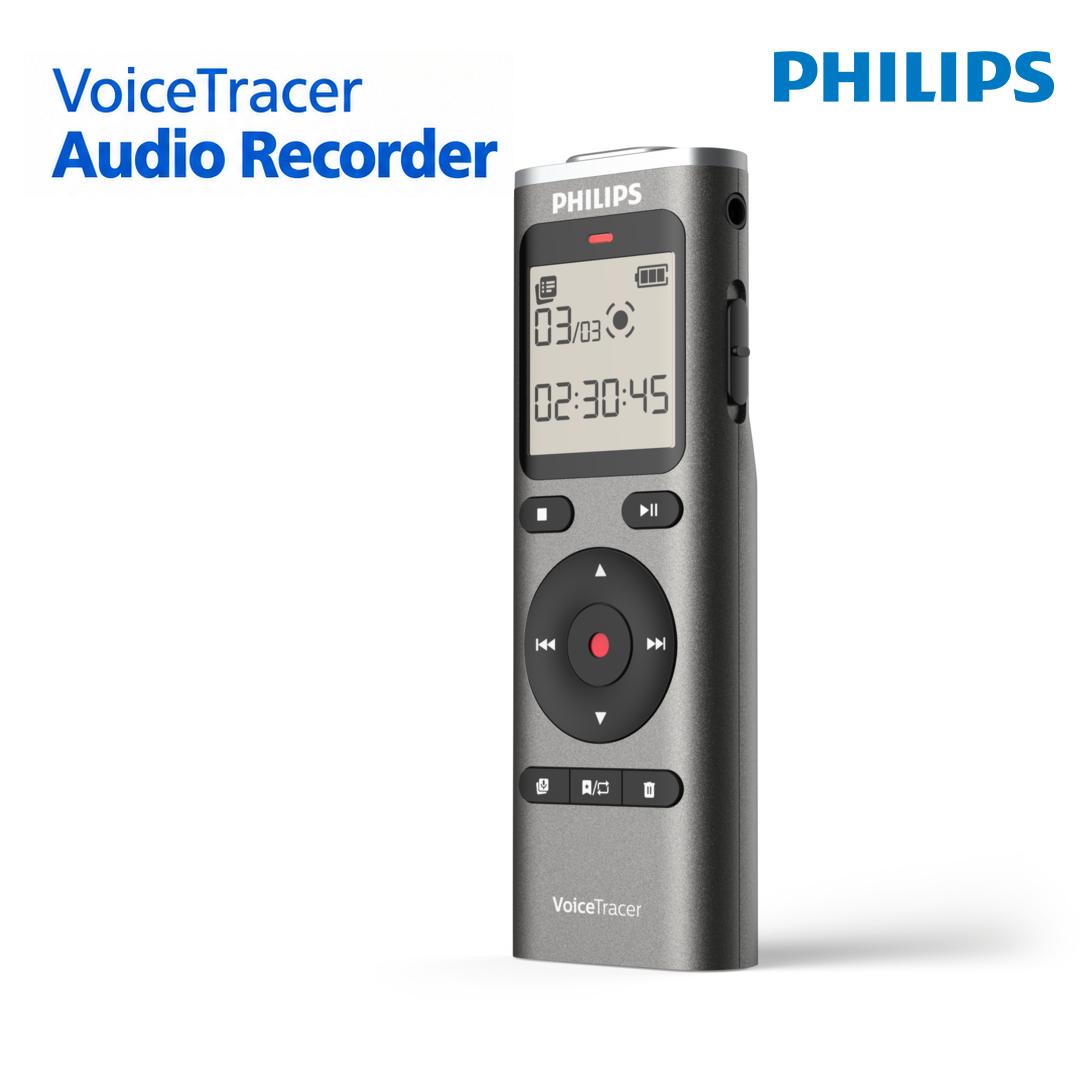 Philips DVT1170 - Enregistreur Vocal Numérique avec Microphone 360°