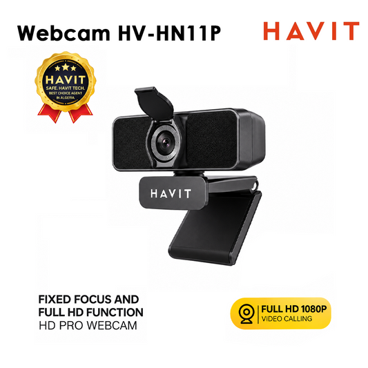 Webcam HAVIT HV-HN11P Full HD 1080p avec Micro