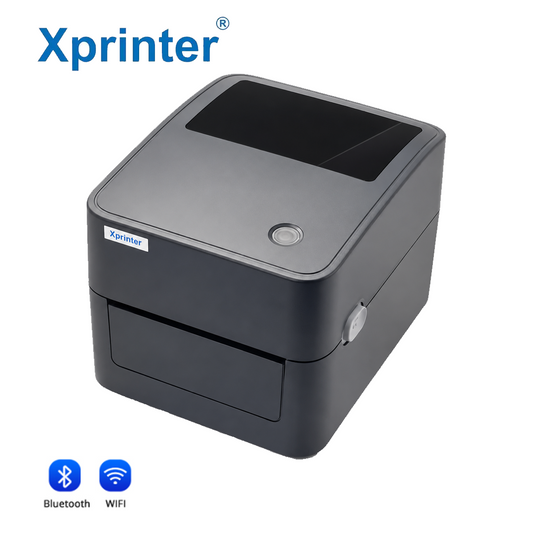 Xprinter XP-410B – Imprimante d’étiquettes thermique 4″ | USB / LAN / Wi-Fi