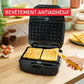 Tefal – SW863JF0 – Appareil a Gaufre et Croque-Monsieur - 4 Plaques Amovibles