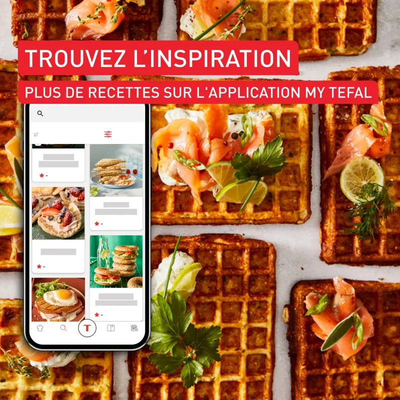 Tefal – SW863JF0 – Appareil a Gaufre et Croque-Monsieur - 4 Plaques Amovibles