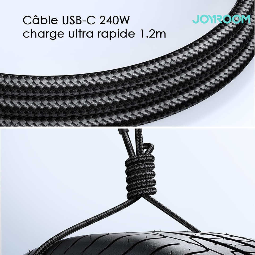 Joyroom SA31-CC5 - Câble USB-C vers USB-C 240W Charge Ultra Rapide