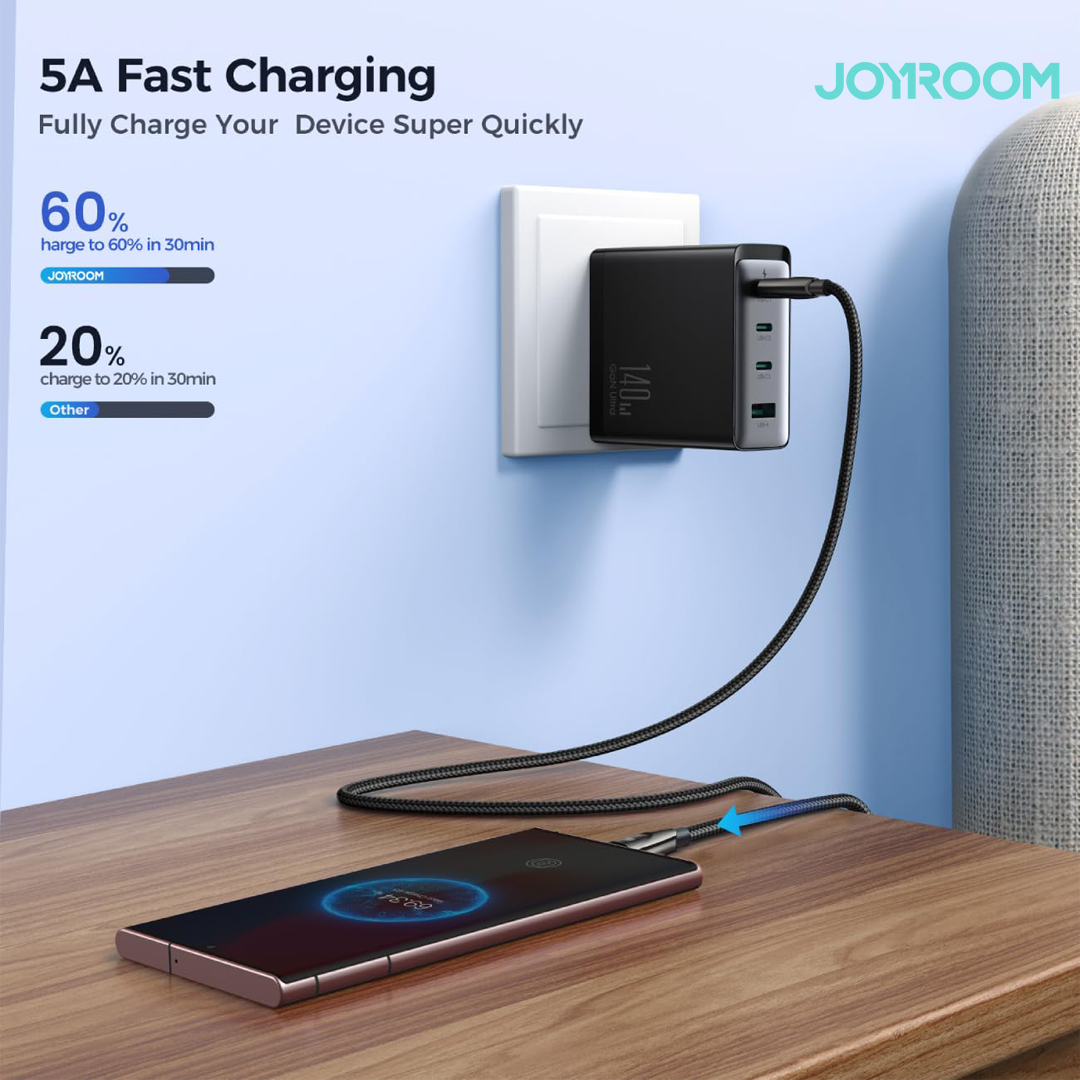 Joyroom SA31-CC5 - Câble USB-C vers USB-C 240W Charge Ultra Rapide