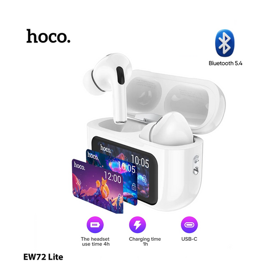 Écouteurs Sans Fil Hoco EW72 Lite TWS avec Écran Tactile LCD