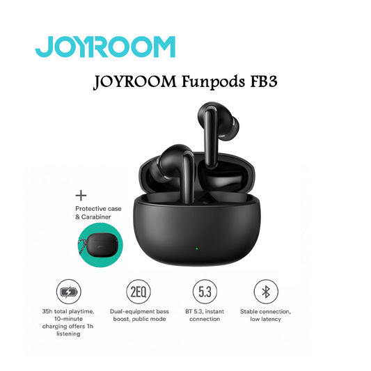Écouteurs Sans Fil JOYROOM Funpods FB3 - Bluetooth 5.3 + Étui de Protection Gratuit