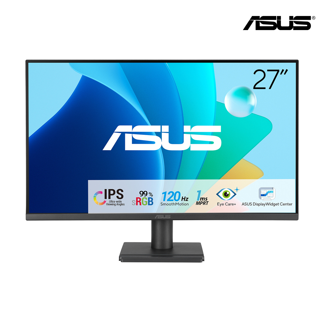 Écran PC ASUS VA279HG 27" LED Full HD (1920x1080), dalle IPS, 120Hz, 1ms MPRT, HDMI/VGA. Idéal bureau et entreprise, livraison rapide en Algérie.