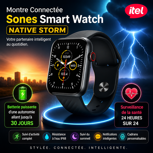 Smart Watch Itel Sones Smart Watch Native Storm (Modèle ISW-011)