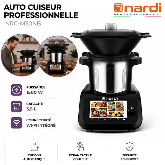 Nardi – NRC-M30NB – Auto Cuiseur Professionnelle - Ecran Tactile 3,5 L