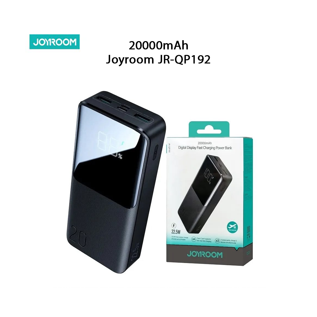 Power Bank Joyroom JR-QP192 20000mAh 22.5W Affichage Digital