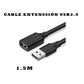 Câble Extension USB 2.0 Mâle vers Femelle