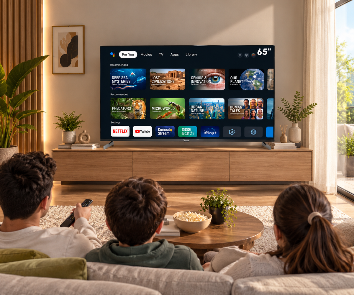 Condor G8 65UG840R – Téléviseur 65 Pouces 4K UHD Smart TV (QLED / Google TV / 120Hz / Dolby Atmos)