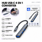 Hub USB-C 4 en 1 Converter - USB-C vers 3 USB-A + USB-C