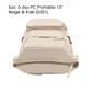 Sac à dos PC Portable 15" Beige & Kaki (S501)