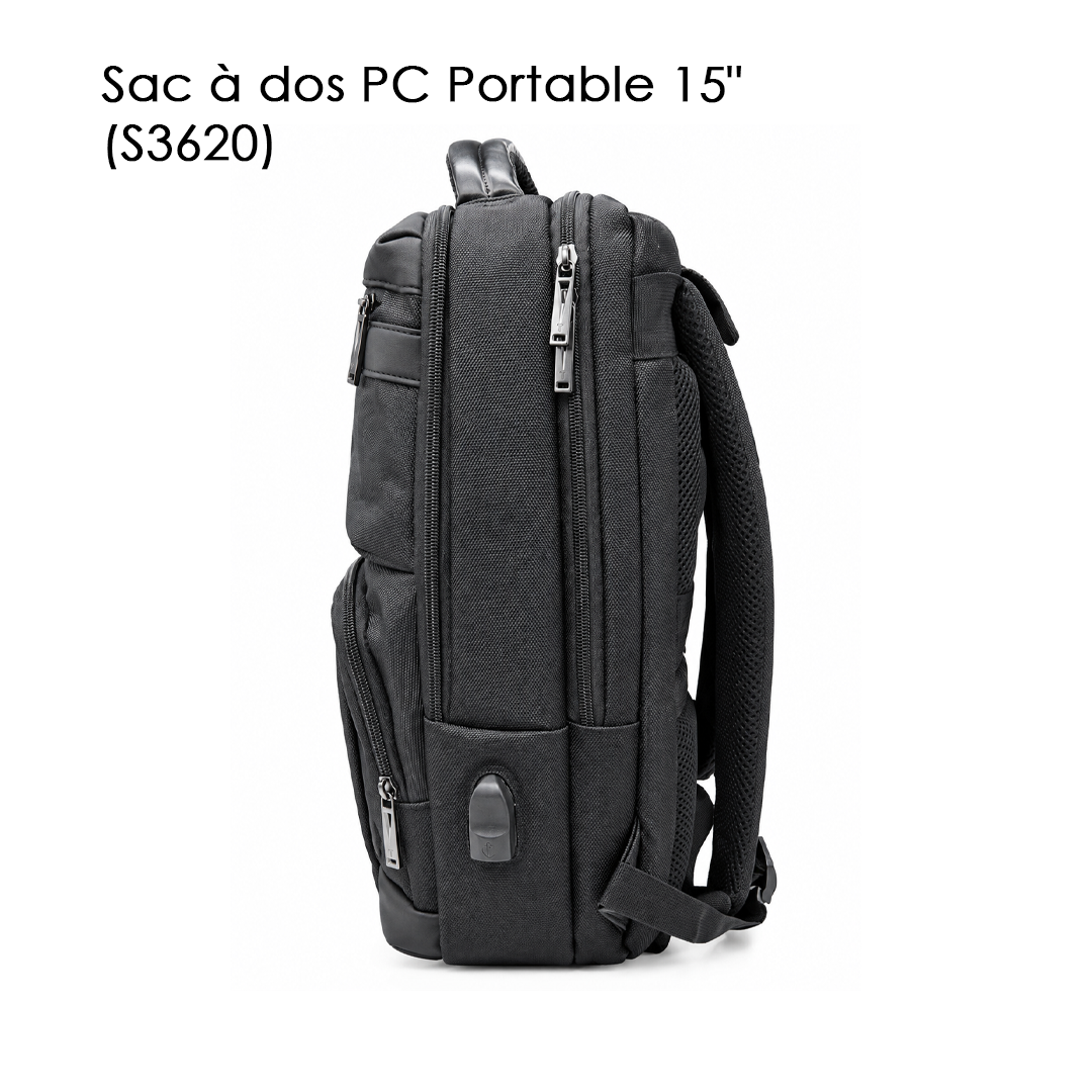 Sac à dos PC Portable 15" (S3620) Noir
