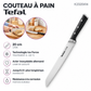 Tefal Ice Force K2320414 – Couteau à pain 20 cm