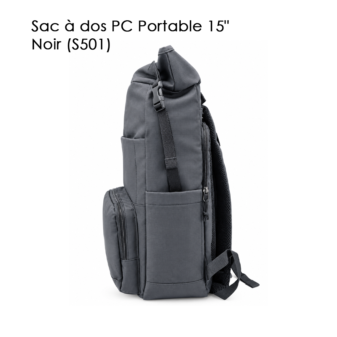 Sac à dos PC Portable 15" Noir (S501)