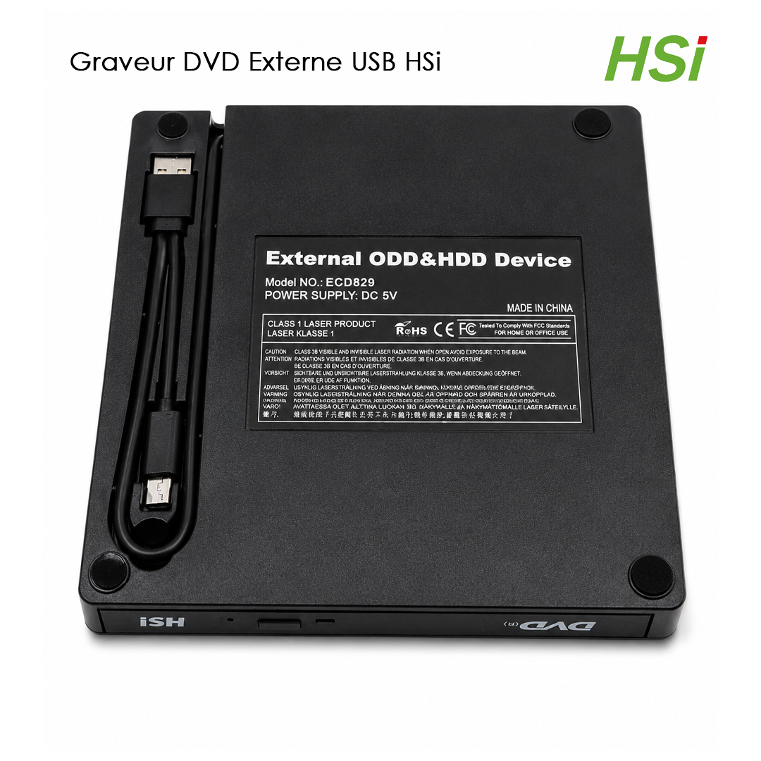 Lecteur DVD Externe USB HSi