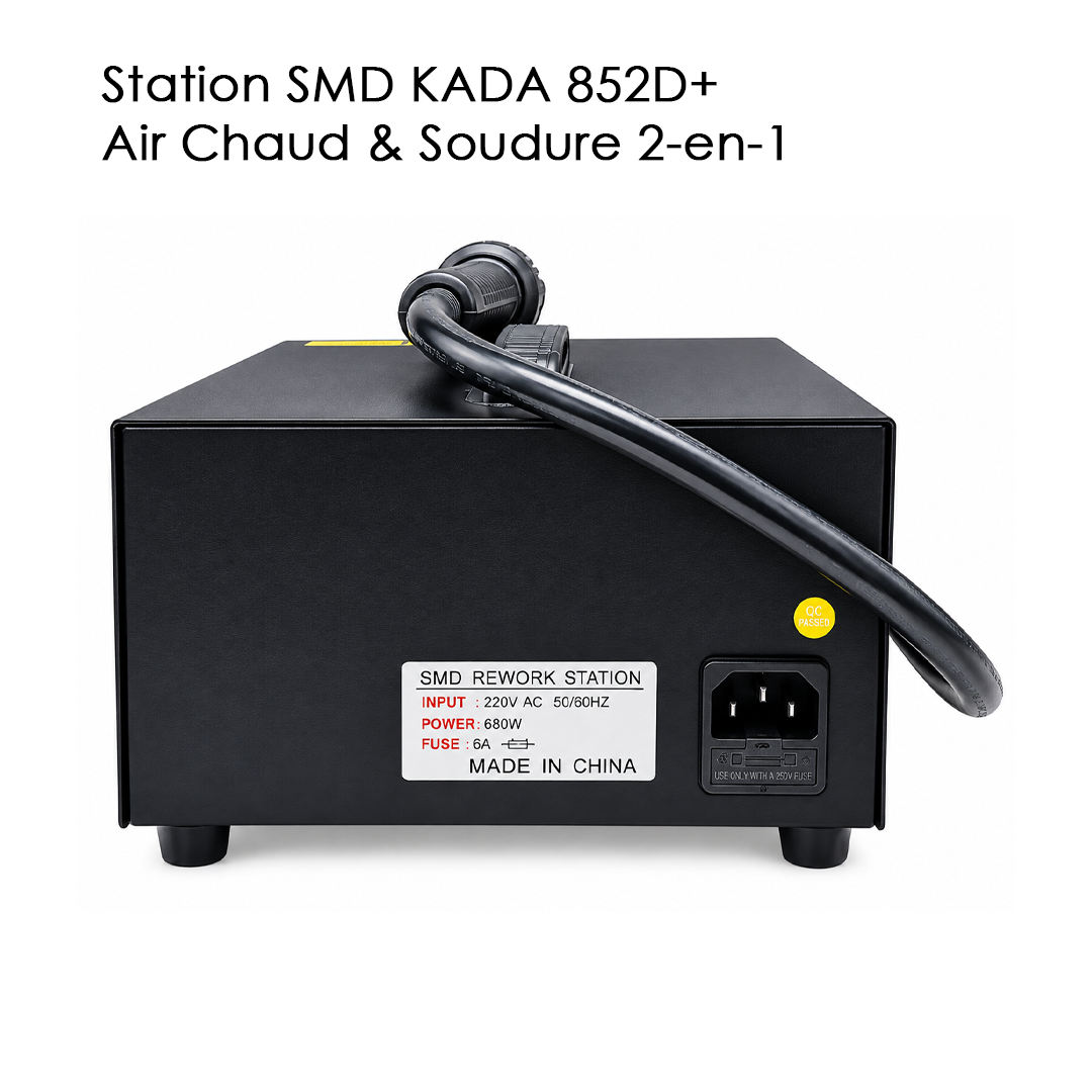 Station SMD KADA 852D+ Air Chaud & Soudure 2-en-1