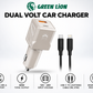 Green Lion Dual Volt 60W - Chargeur Voiture USB-C/USB-A GL-CC12