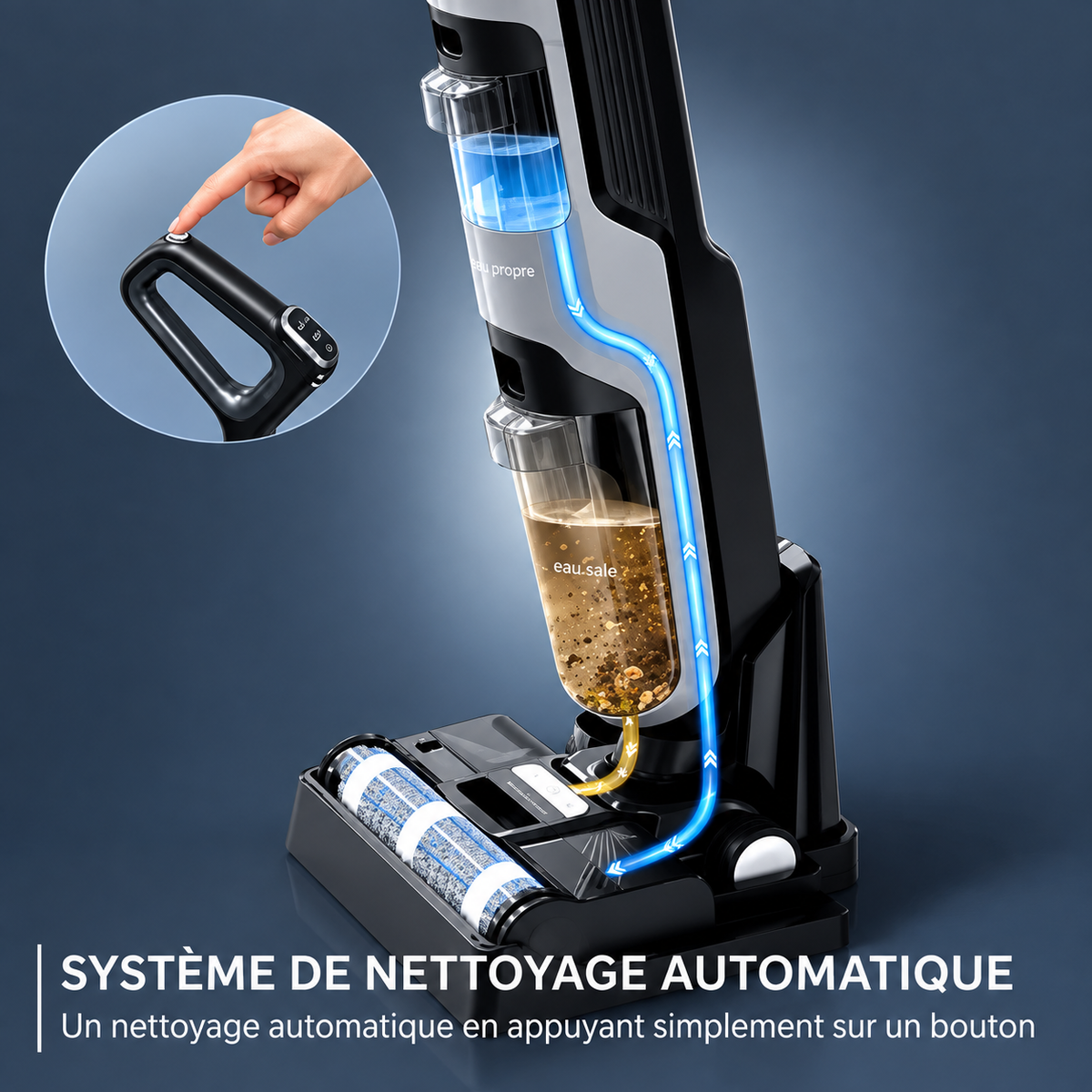Aspirateur laveur sans fil Rowenta X-Clean 4 GZ5035WO