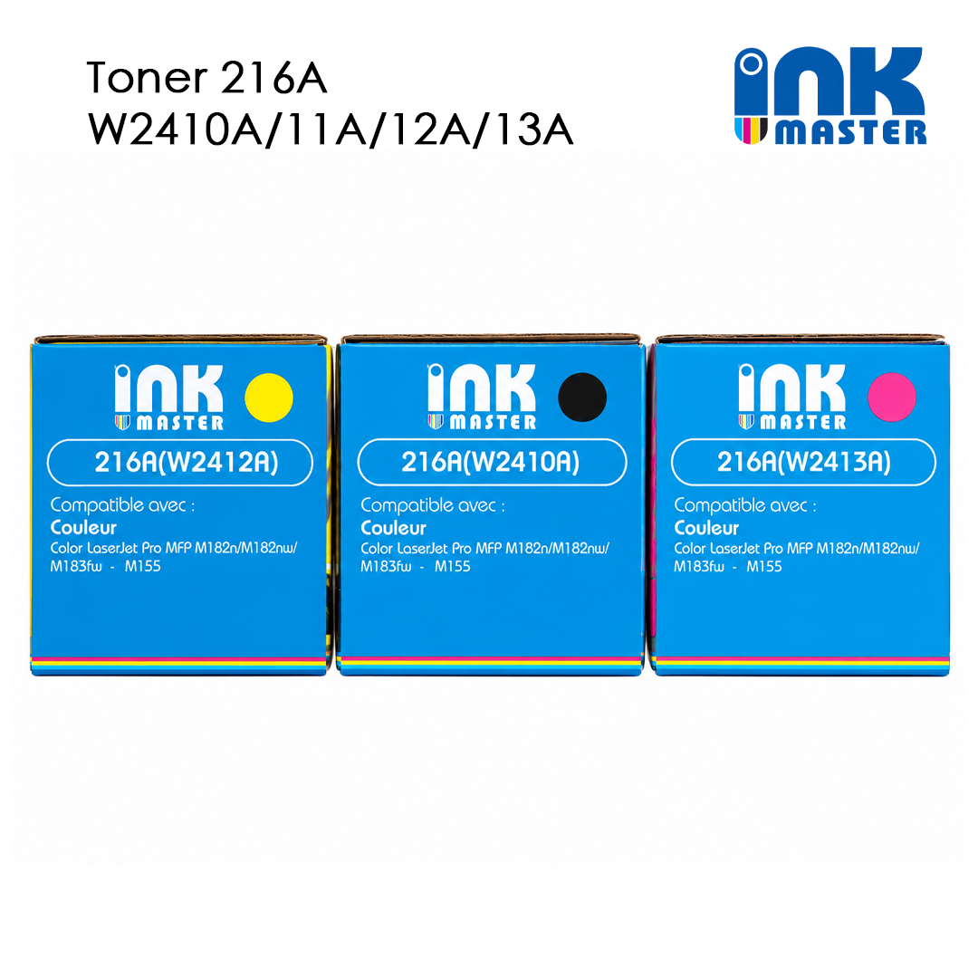 Toner 216A W2410A/11A/12A/13A compatible HP M182-M183-M155