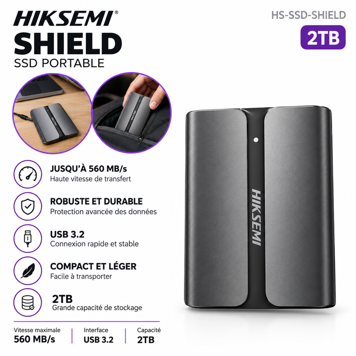HIKSEMI SHIELD SSD Portable 2TB