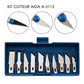 Kit Cutteur de Précision AIDA A-5113 - 13 Pieces avec Etui