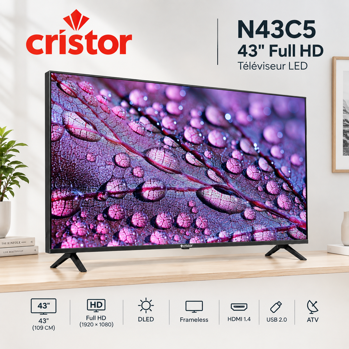 TV CRISTOR C5 43″ DLED FHD N43C5