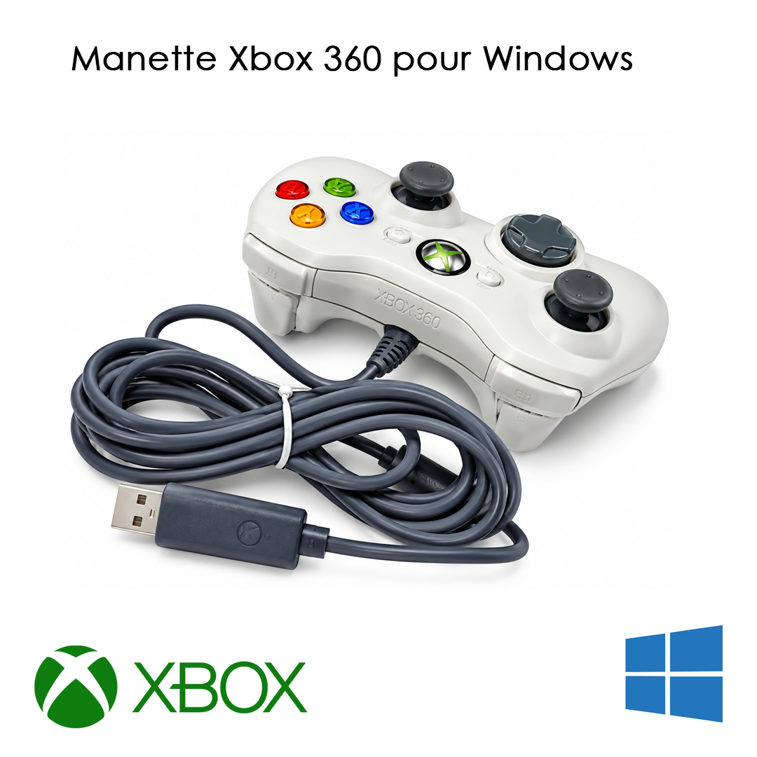 Manette Xbox 360 pour Windows / Xbox Blanc