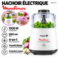 Moulinex – DPA141 – Moulinette Hachoir Électrique 4-en-1 - Puissance 1000 W