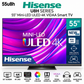 Hisense 55U8H – Televiseur 55 Pouces 4K UHD Smart TV (Mini-LED ULED / 120Hz / Dolby Vision IQ / VIDAA OS)