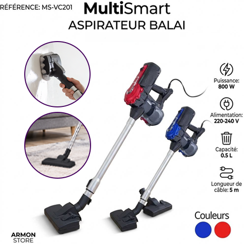 Aspirateur Balai 3en1 MultiSmart MS-VC201