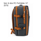 Sac à dos PC Portable 15" (S75) Gris & Cognac