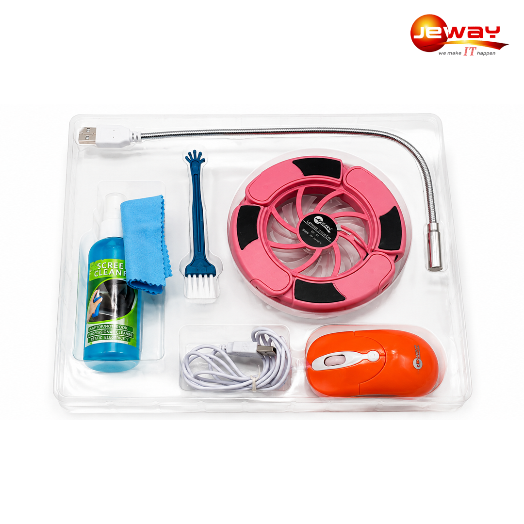 Kit d'accessoires PC portable 6 en 1 Jeway JN-4003