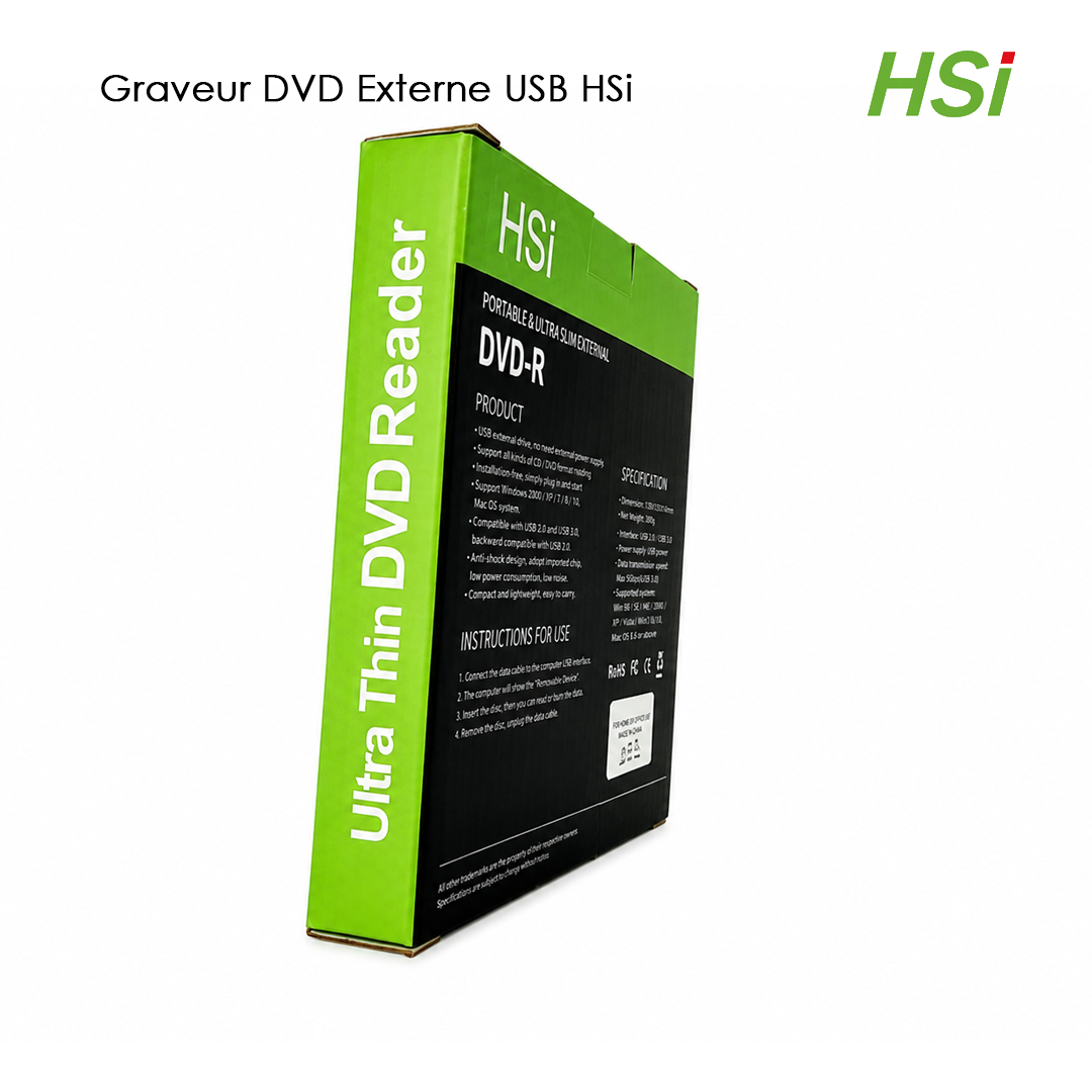Lecteur DVD Externe USB HSi
