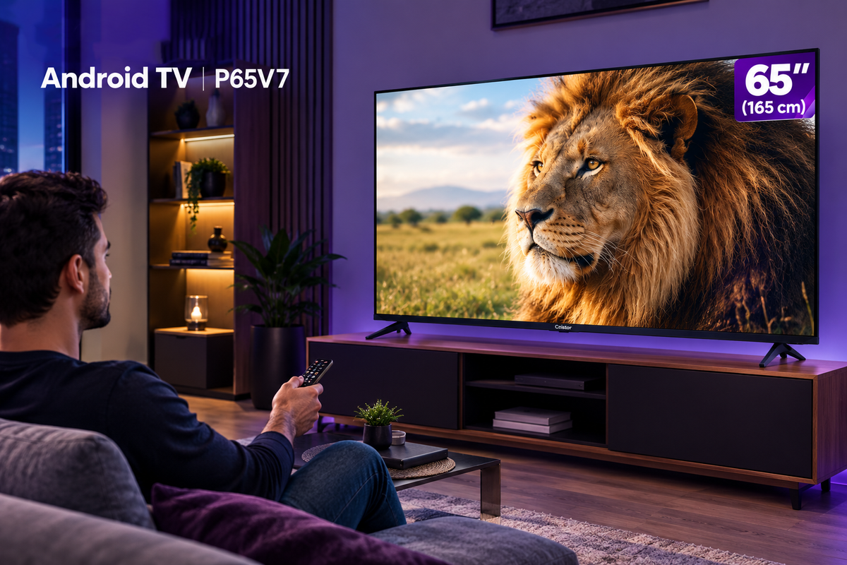 CRISTOR 4K SMART TV 65"/Série V/ANDROID P65V7