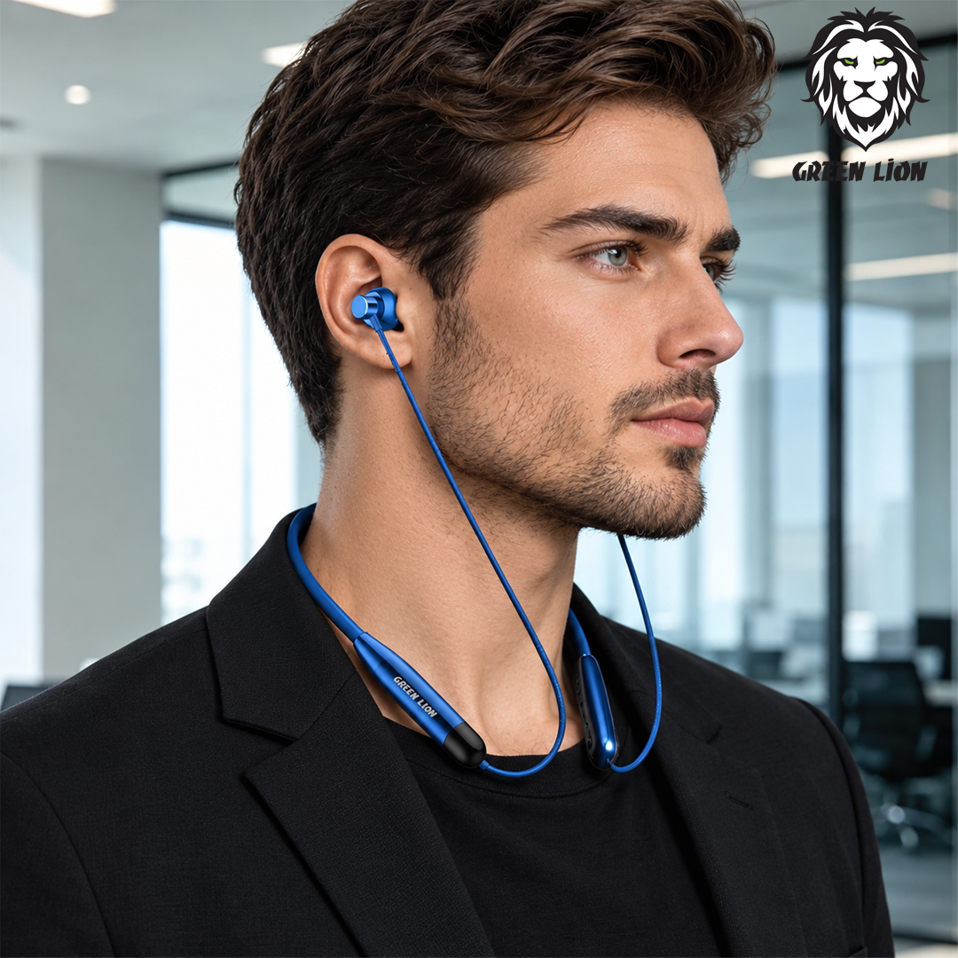 Green Lion Vibe GL-NB15 - Écouteurs Neckband Bluetooth V6.0