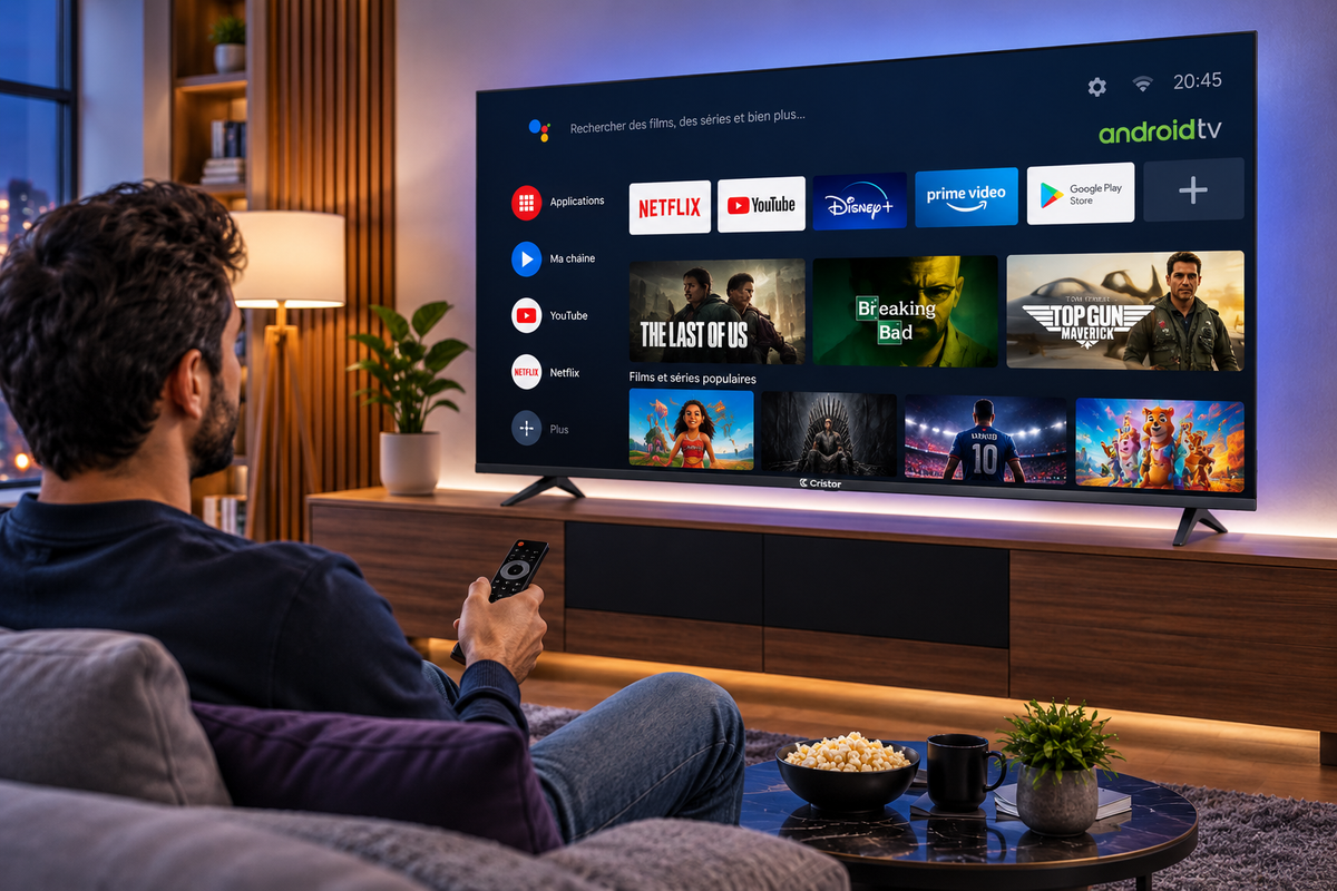CRISTOR ANDROID TV65 UHD FRAMELES/S M6 P65M6