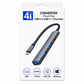 Hub USB-C 4 en 1 Converter - USB-C vers 3 USB-A + USB-C