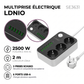 LDNIO SE3631 – Multiprise Electrique Premium 3 Prises Schuko + 6 Ports USB