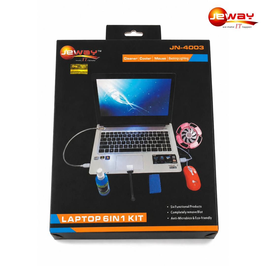 Kit d'accessoires PC portable 6 en 1 Jeway JN-4003