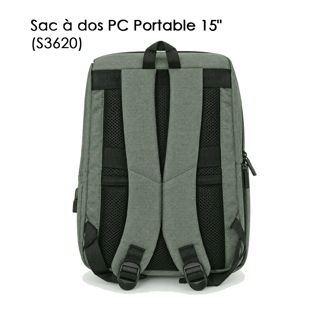 Sac à dos PC Portable 15" (S3620) Gris Chiné